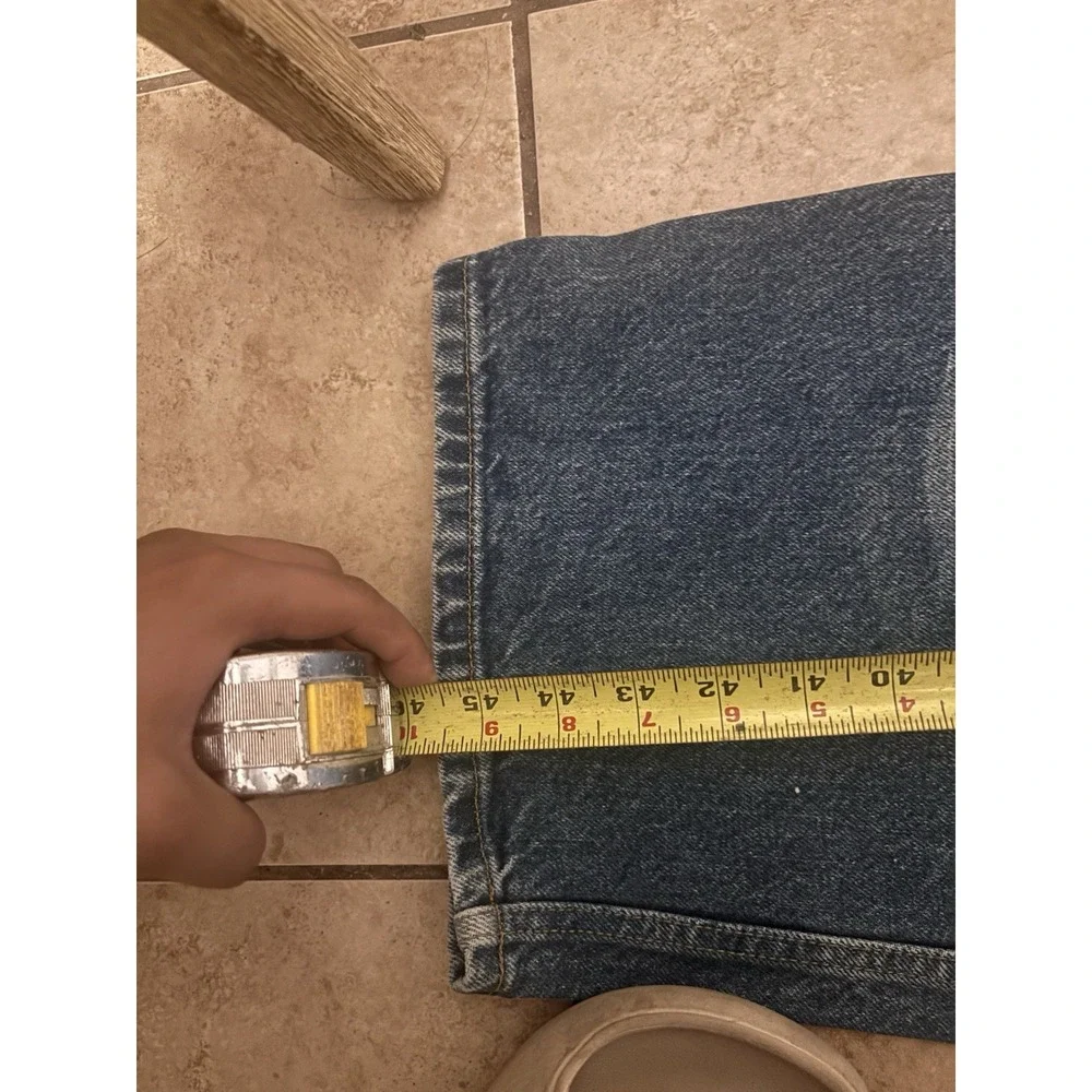 Ralph Lauren Vintage Polo Jeans Men 42x31 Blue Loose Fit